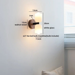 Celako™ Sorbia Wall Light | Walnut Wood Living Room Lighting