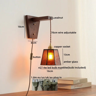 Celako™ Cuvola Wall Light | Glass Bedroom Lighting