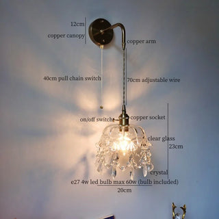 Celako™ Embero Wall Light | Glass Bedroom Lighting