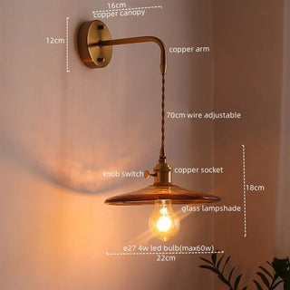 Celako™ Koharu Wall Light | Copper Living Room Lighting