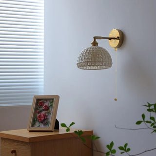 Celako™ Teraku Wall Light | Ceramic Wabi Sabi