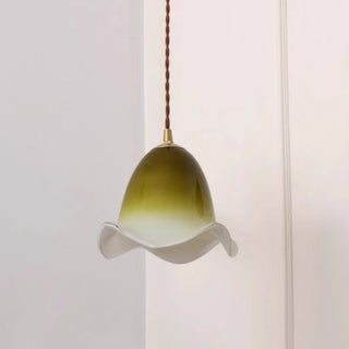 Celako™ Viridelle Pendant Light | Green Glass Bedroom Lighting