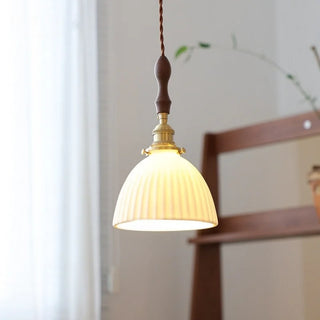 Celako™ Albarelo Pendant Light | White Ceramic Bedroom Lighting