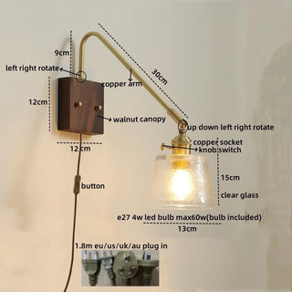 Celako™ Belune Wall Light | Copper Bedroom Lighting
