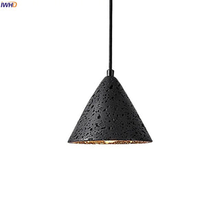 Celako™ Umbraite Pendant Light | Black Travertine Living Room Lighting