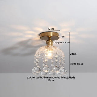 Celako™ Cuprel Ceiling Light | Copper Glass Kitchen Island Lighting