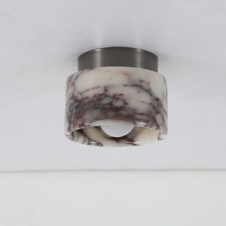 Plafonnier Celako™ Lumarmora | Éclairage d'îlot de cuisine en marbre et fer forgé