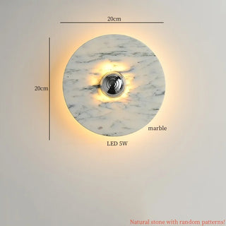 Celako™ Lunmaro Wall Light | Marble Living Room Lighting