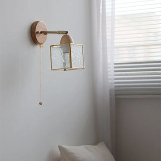 Celako™ Ondelle Wall Light | Glass Copper Bedroom Lighting