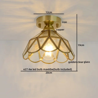 Celako™ Cuvena Pendant Light | Copper Glass Kitchen Island Lighting