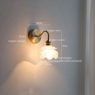 Celako™ Nebulia Wall Light | Copper Glass Bedroom Lighting