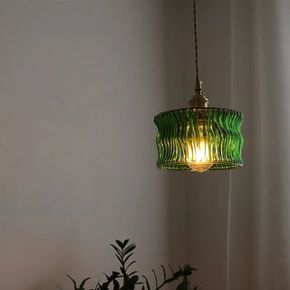 Celako™ Aerugo Pendant Light | Green Glass Stone Dining Room Lighting