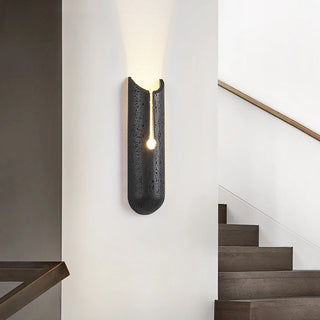 Celako™ Lithoura Wall Light | Black Travertine Living Room Lighting