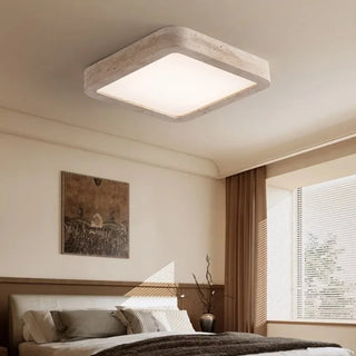 Celako™ Quadrite Ceiling Light | Yellow Travertine Bedroom Lighting