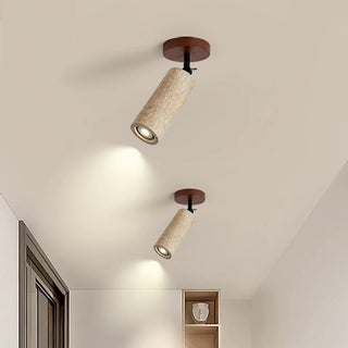 Celako™ Aurulith Ceiling Light | Yellow Travertine Living Room Lighting