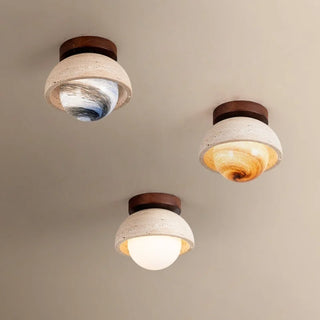 Celako™ Calcareo Ceiling Light | Yellow Travertine Kitchen Island Lighting