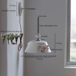 Celako™ Albarell Wall Light | Ceramic French Vintage Living Room Lighting