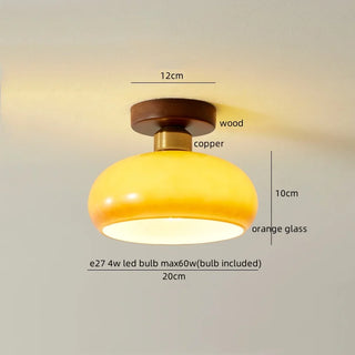 Celako™ Mokume Ceiling Light | Resin Modern Style