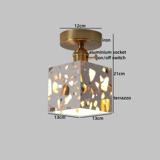 Celako™ Terzola Ceiling Light | Terrazzo Bedroom Lighting