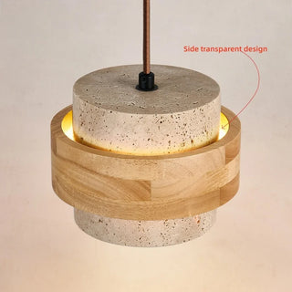 Celako™ Travitano Pendant Light | Yellow Travertine Kitchen Island Lighting