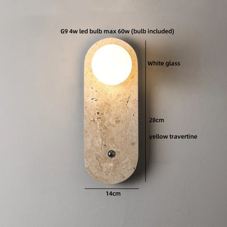 Celako™ Wall Light | Travertine Hallway Lighting