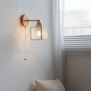 Celako™ Brasuna Wall Light | Copper Glass Japan Wabi Sabi