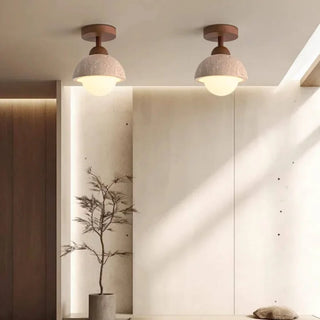 Celako™ Tiboro Ceiling Light | Yellow Travertine Wabi Sabi Style