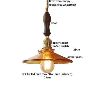 Celako™ Ambrel Pendant Light | Glass Kitchen Island Lighting