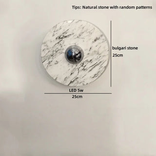 Celako™ Cavari Wall Light | Stone Bedside Lighting