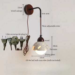 Celako™ Fragmenta Wall Light | Terrazzo Contemporary Lighting