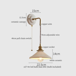 Celako™ Ivaryn Wall Light | White Ceramic Nordic Minimalism
