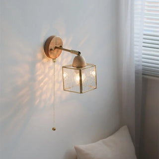 Celako™ Ondelle Wall Light | Glass Copper Bedroom Lighting