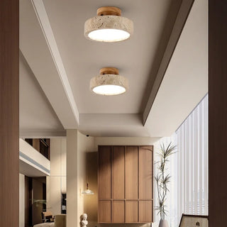 Celako™ Lithura Ceiling Light | Yellow Travertine Japan Vintage