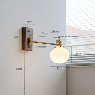 Celako™ Nocumi Wall Light | Copper Bedside Lighting