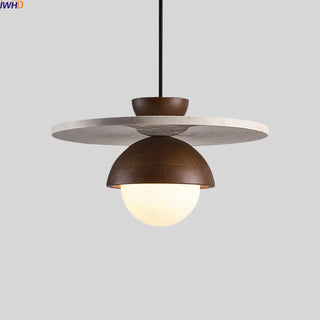 Celako™ Calcina Pendant Light | Yellow Travertine Stone Kitchen Island Lighting