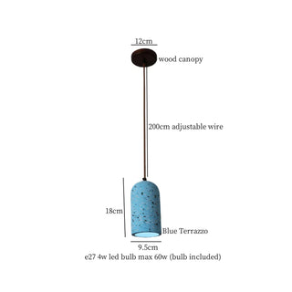 Celako™ Marmorea Pendant Light | Terrazzo Bedroom Lighting