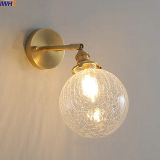 Celako™ Lunore Wall Light | Glass Bedroom Lighting