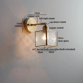 Celako™ Aurene Wall Light | Glass Living Room Lighting