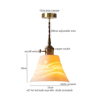 Celako™ Arcaterra Pendant Light | Ceramic Kitchen Island Lighting