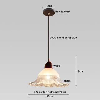 Celako™ Aulora Pendant Light | Glass Bedroom Lighting