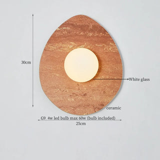 Celako™ Terraluna Wall Light | Ceramic Contemporary Bedroom Lighting