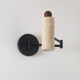 Celako™ Velato Wall Sconce Light | Yellow Travertine Bedroom Lighting
