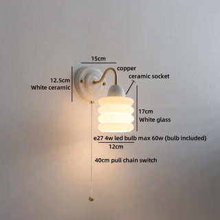Celako™ Cerona Wall Light | Ceramic Bedroom Lighting