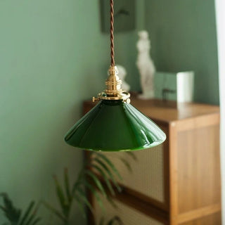 Celako™ Verdaline Pendant Light | Green Glass Kitchen Island Lighting