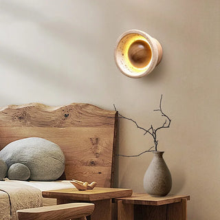 Celako™ Travium Wall Light | Travertine Hallway Lighting