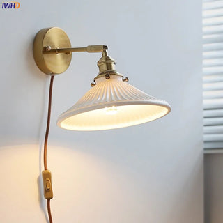 Celako™ Kaolis Wall Light | Ceramic Bedside Lighting