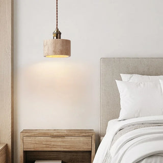 Celako™ Aureten Pendant Light | Yellow Travertine Hallway Lighting