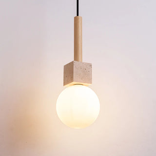 Celako™ Travolo Pendant Light | Yellow Travertine
