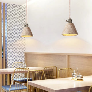 Celako™ Aureten Pendant Light | Yellow Travertine Hallway Lighting