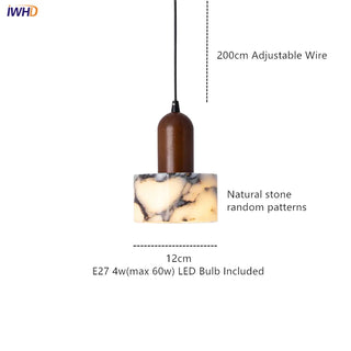 Celako™ Onyra Pendant Light | Stone Dining Room Lighting